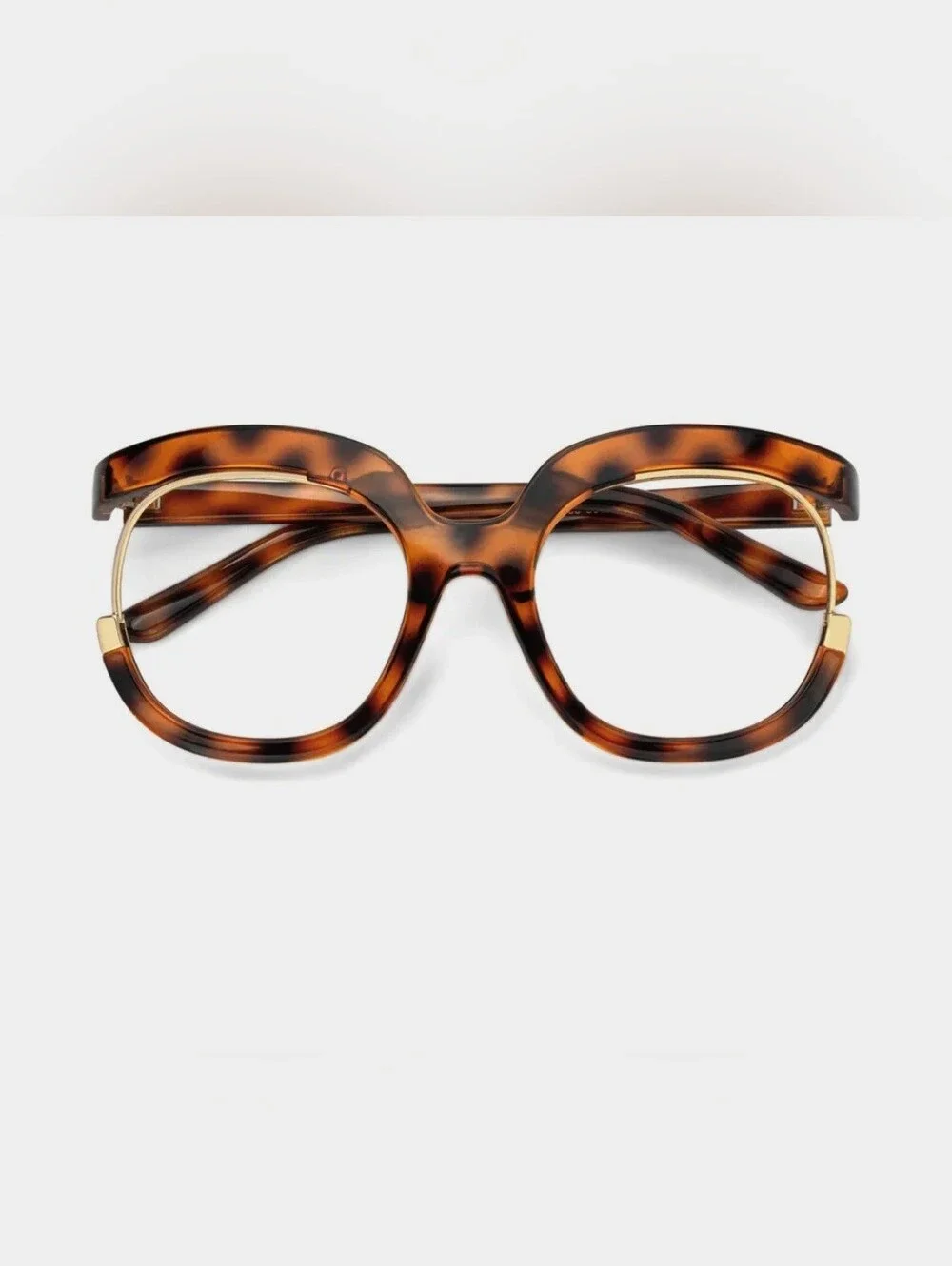 NEW Leopard Oversize Round Fashion Glasses